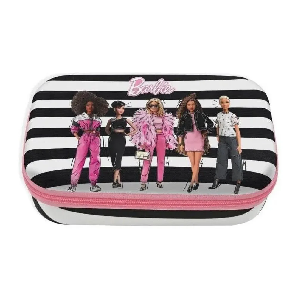 Barbie Molded Striped  Pencil Case‎